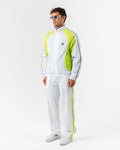 Ensemble Tracksuit Oversize Plug Paris – Blanc & Vert Fluo | Nylon Technique FW25/26