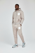 ENSEMBLE CLOVER (HOODIE + JOGGING) – OVERSIZE BEIGE